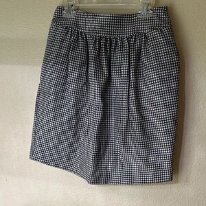 Wool Houndstooth Pencil Skirt